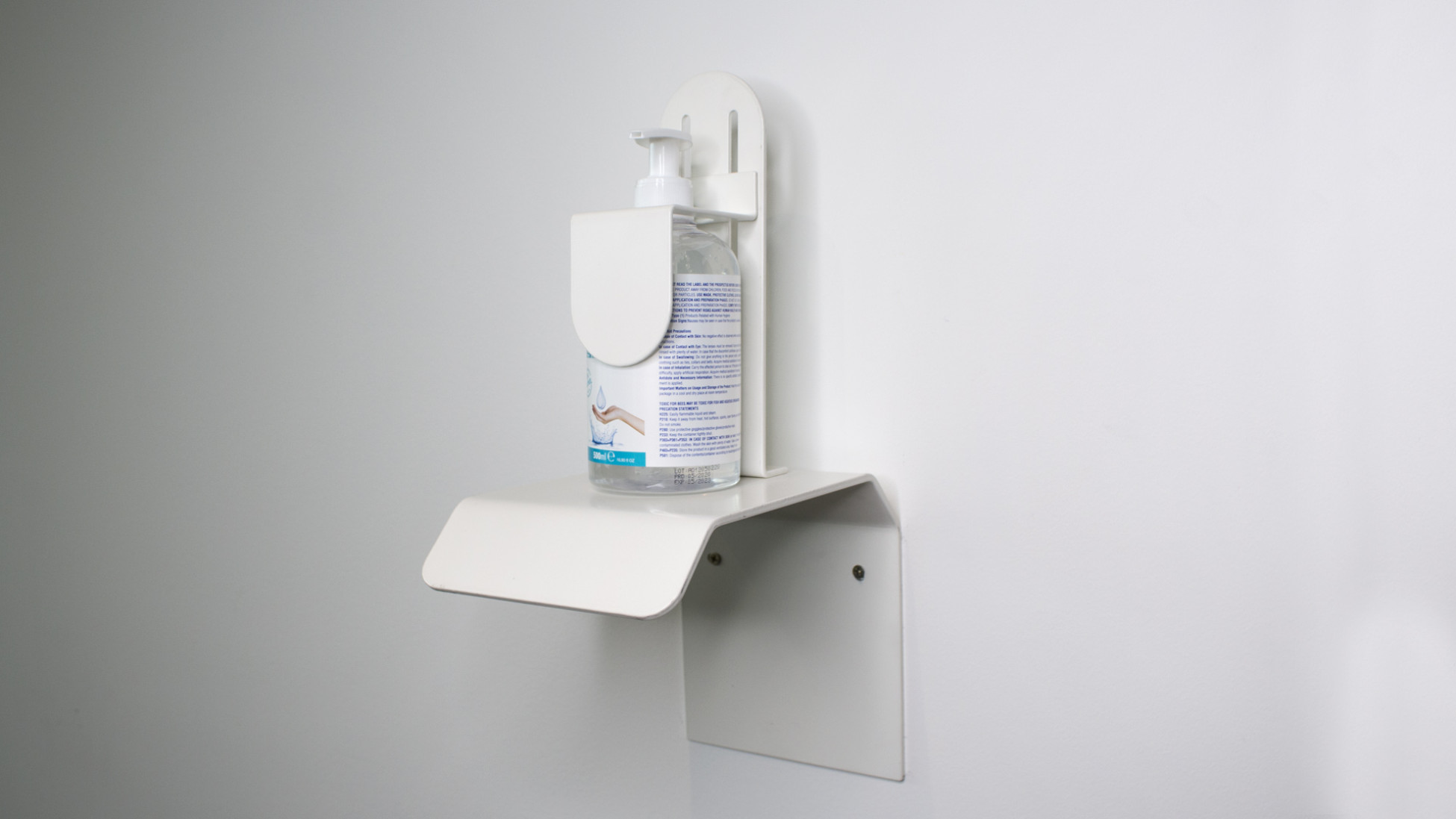 Wandmodel - Antidiefstal handgel dispenser - Aluminium
